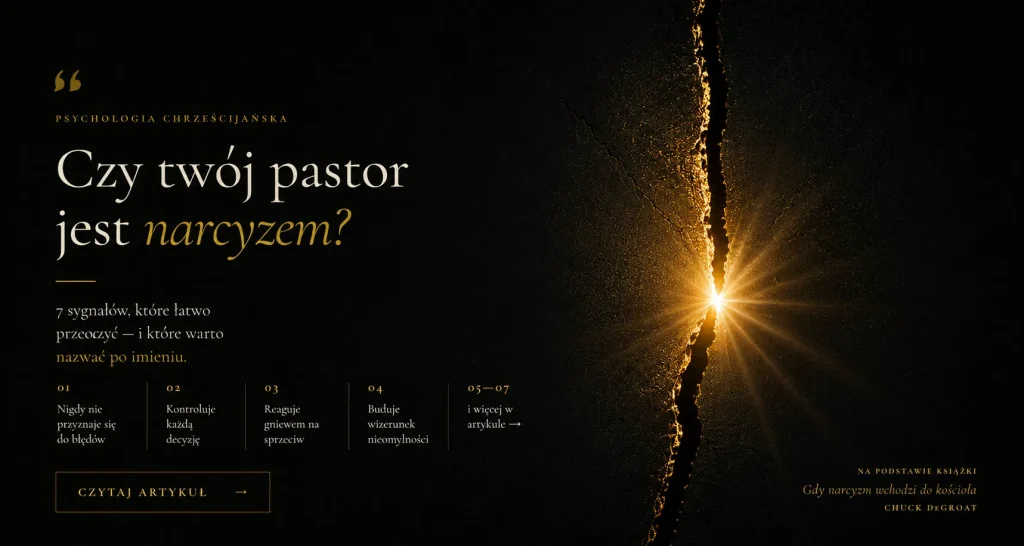 Czy twój pastor jest narcyzem - artykuł