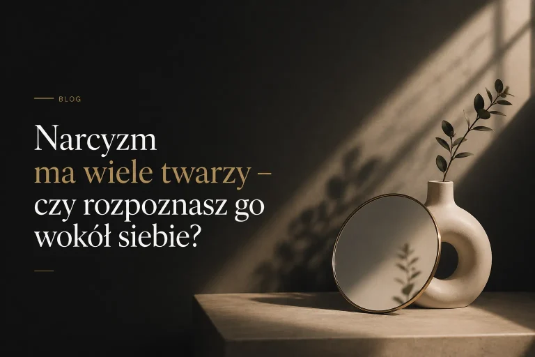 Minimalistyczny obraz hero o narcyzmie i rozpoznawaniu toksycznych zachowań w relacjach
